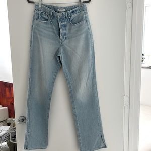 Good American Light Blue Flare Jeans